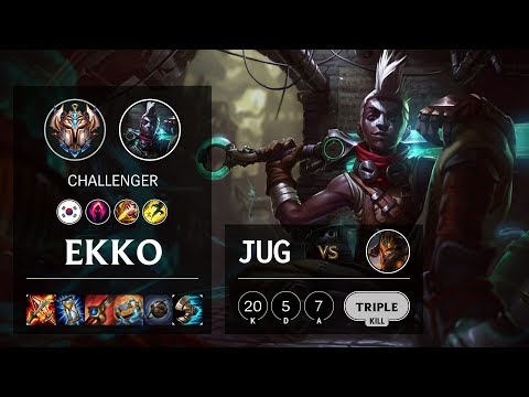 Ekko Jungle vs Jarvan IV - KR Challenger Patch 10.10