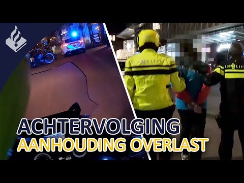 Politie | Korte achtervolging | Huls gevonden na schietpartij | Aanhouding overlast | Speurhond