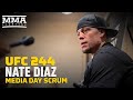 Nate Diaz UFC 244 Media Day Scrum - MMA Fighting