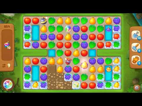 Gardenscapes Level 854 With No Boosters - Super Hard Level