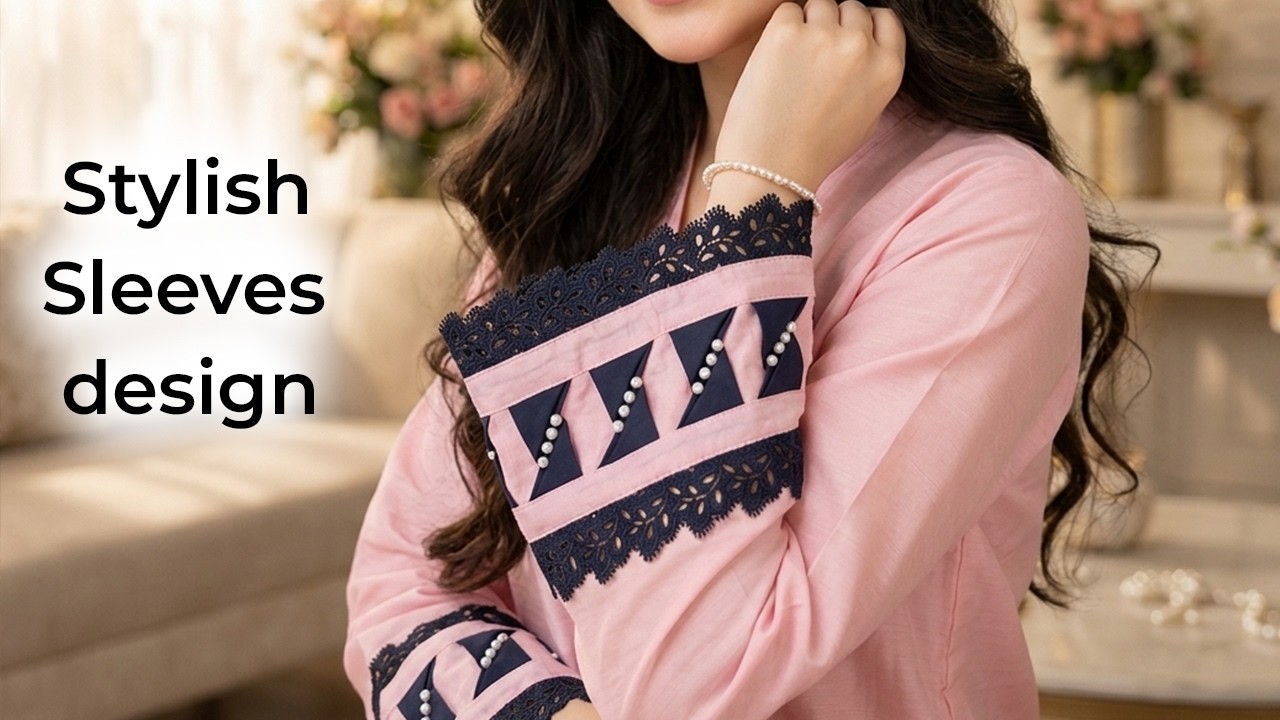 Trending Sleeve Design for Kurti | Elegant Sleeve Border Ideas #sleevesdesign #traditionalwear