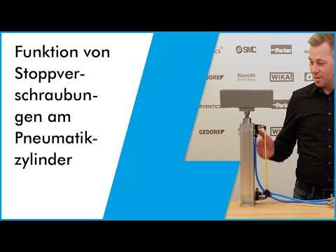 Stop pneumatic cylinders safely at any point. Here's how! With stop fittings from Festo