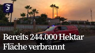 Polizei warnt Anwohner vor Waldbränden in Spanien