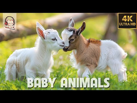 Baby Animals - Amazing World Of Young Animals | 4K Scenic Relaxation Film (60FPS)????