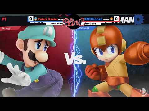 Smash n Grapes #2 - Top 8 : Future Doctor (Luigi) vs AMOGonza (Megaman)