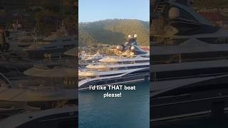 When you fancy the yacht parked next to your cruise ship!