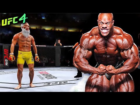 UFC4 Old Bruce Lee vs. Bodybuilder (EA sports UFC 4)