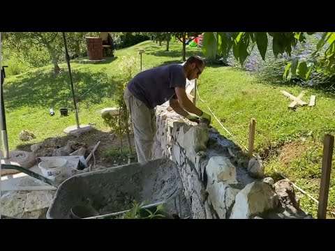 Kako izgraditi predivan zid od prirodnog kamena? | Cijeli postupak izrade u manje od 3 min! Zagreb