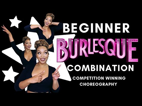 Another Beginner Burlesque Choreo Video! Learn my Burly Q Competition Winning Act!