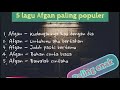 5 Lagu Afgan Paling Populer Pada Zamannya Enak Buat Di Dengar NOSTALGIA BARENG YUK