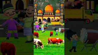 Download lagu upin ipin takbiran ada sapi dan kambing domba #shorts #subscribe mp3