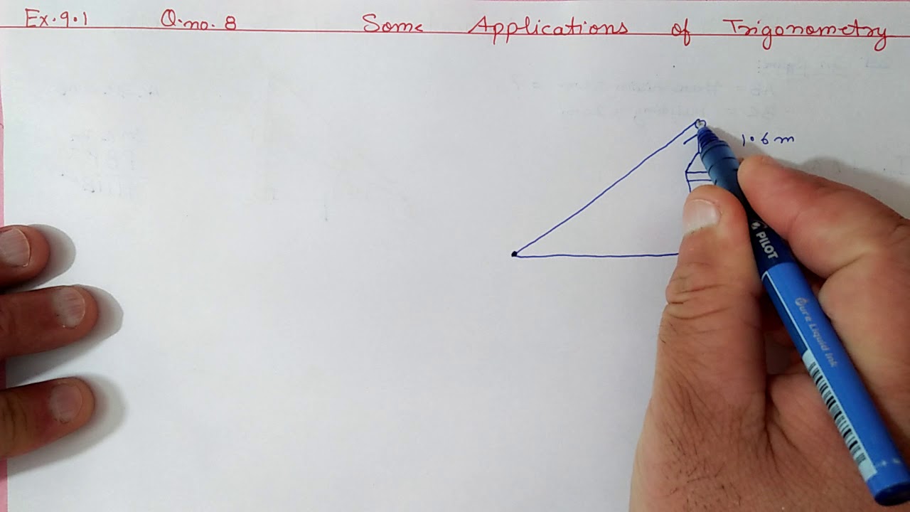 Chapter:9 Ex.9.1 (Q.7,8) Some Applications of Trigonometry | Ncert Maths Class 10 | Cbse.