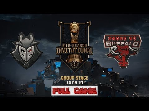G2 Esports vs Phong Vu Buffalo Full - MSI 2019 Group Stage Day 5 - G2 vs PVB