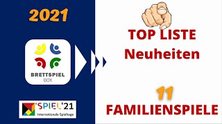 Brettspiel Neuheiten Herbst 2021 | SPIEL 21 TOP 11 Familienspiele Brettspielbox