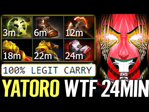 🔥 YATORO PA 12min Fury 24min 6x Slotted — WTF Fastest Farm 100% LEGIT CARRY Dota 2 Pro