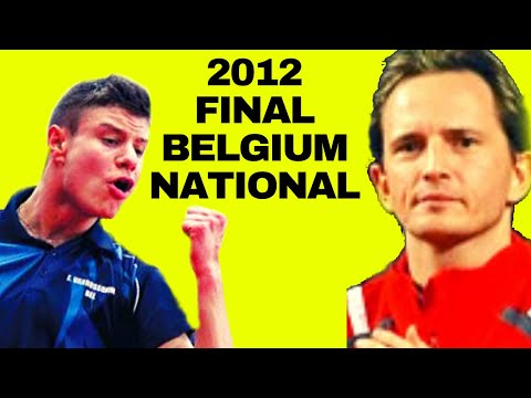 SAIVE Jean-Michel - VANROSSOMME Emilien Final 2012 BELGIUM  NATIONAL TABLE TENNIS