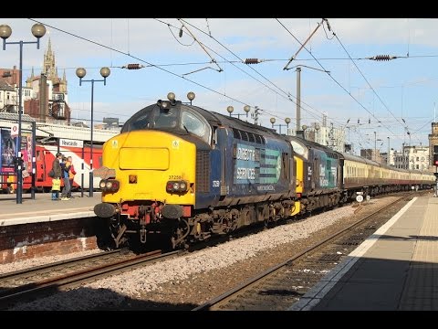 The Spring Highlander Rail Tour - Class 37s 37259, 37609 & 37605 -  Newcastle & Darlington 17/04/17