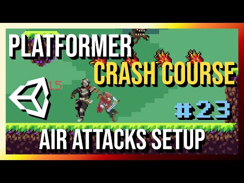 Aerial Sword Attacks Setup - 2D Platformer Crash Course in Unity 2022 (Part 23)