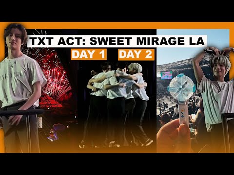 TXT - ACT: SWEET MIRAGE IN LA DAY 1 & 2 | Concert Vlog