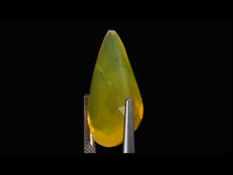 Натуральний желтый Опал груша 22.8x14.8мм 12.67ct видео