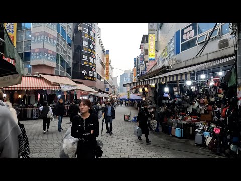 [Coreia do Sul/Seul] Vídeo ambulante do Namdaemun Market 4K, abril de 2023