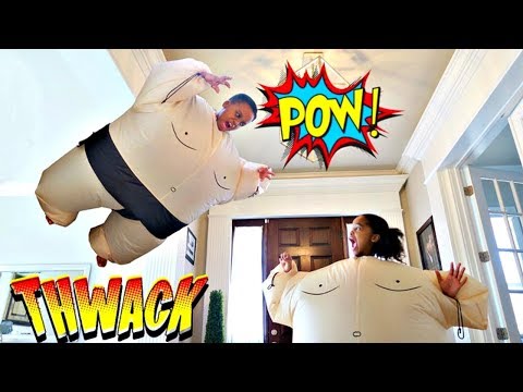 IGNORING My BROTHER For 24 Hours In SUMO SUIT! - Shasha and Shiloh - Onyx Kids