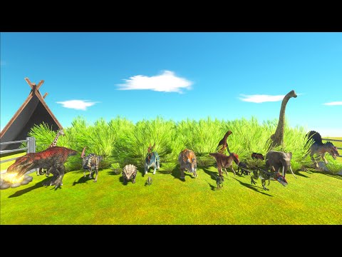 Dinosaur Speed Race Camping - Animal Revolt Battle Simulator