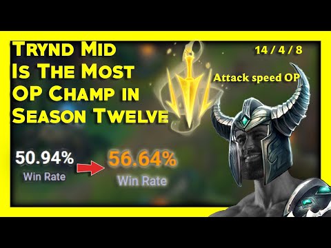 Tryndamere Mid Most OVERPOWERED Champ in Season 12 after THIS change - Mid Tryndamere gameplay
