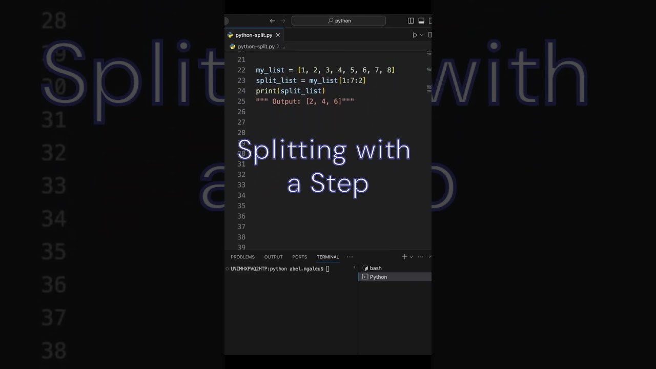Mastering Python Lists  Splitting Techniques in One Minute!