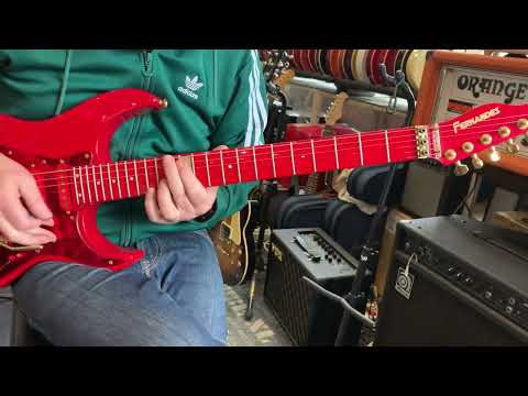 VIDEO- Fernandes signature LA-85 KK Ken Kitamura 2000s - Red - japan import image 16