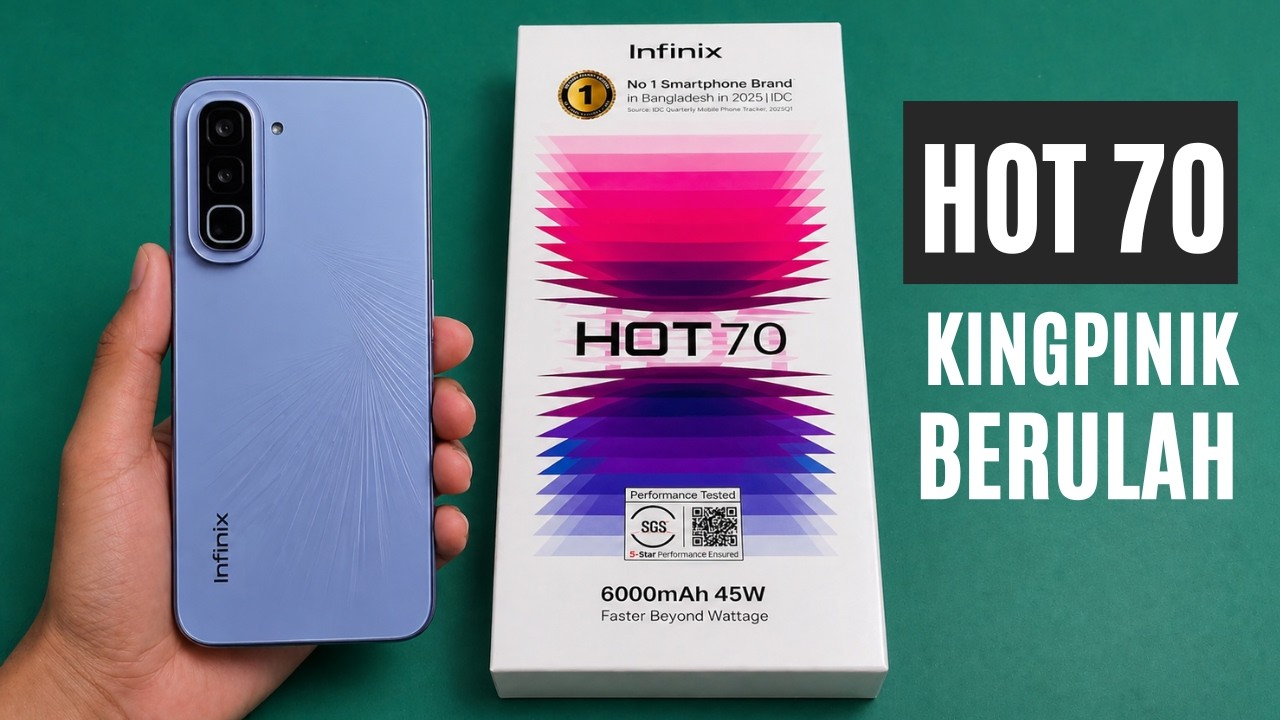 TIBA-TIBA MUNCUL‼️INFINIX HOT 70 4G DESAIN LEBIH FRESH, PERFOMA GAHAR
