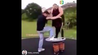 Guy gets launched off playground