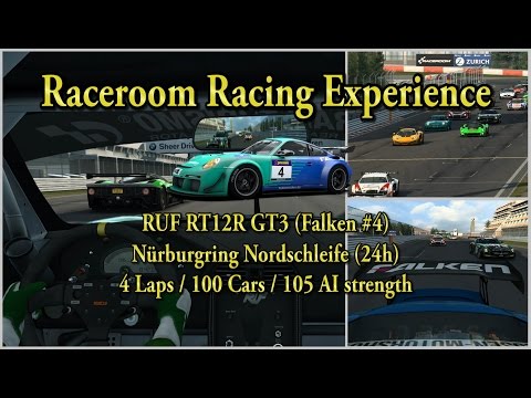 Intense race: Ruf RT12R GT3 @Nordschleife 24h | Raceroom Racing Experience (R3E)