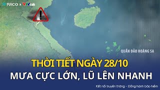 Weather forecast for tonight and tomorrow, October 28 | Central region hit by “water bomb”, flood...