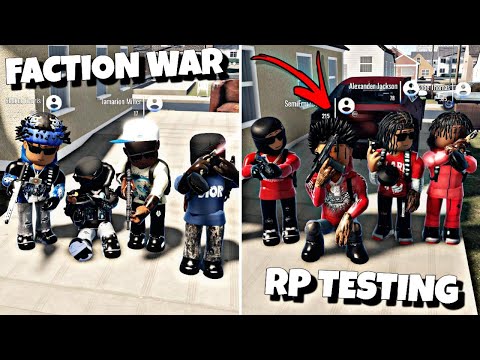We Had A FACTION WAR In This New Hood Rp Game! (RP TESTING)