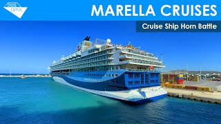 Cruise Ship Horn Battle | Marella Discovery & Marella Explorer