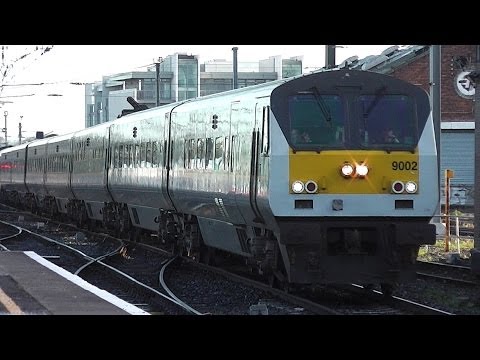 NIR 201 Class Locomotive (209) + Enterprise Train (9002) - Connolly, Dublin