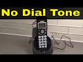 Vtech Cordless Phone Has No Dial Tone-How To Fix It Easily-Tutorial