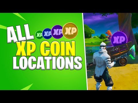 All XP COINS Locations (Green, Blue, Yellow, Gold Coins) - Fortnite