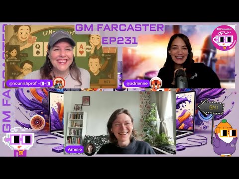 GM Farcaster ep231 Monday March 31, 2025 with @amelie  /alexandria