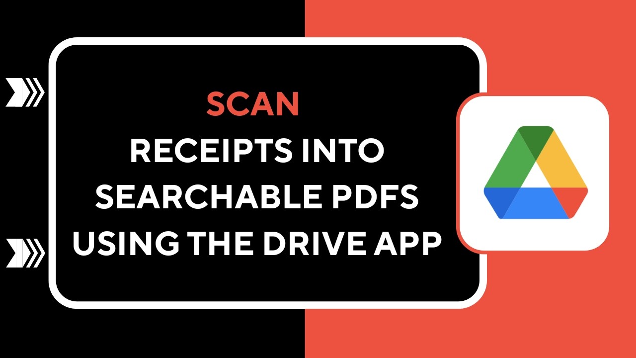 How to Scan Receipts into Searchable PDFs Using the Drive App