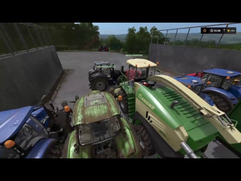 Farming simulator 17 Raking and chopping On Sandy Bay  for BenHamm96