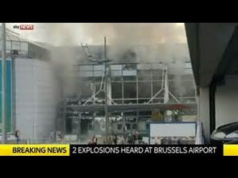 Terrorist attacks Brussels Belgium Airport & Metro Station rush hour Breaking News March 2016 Video