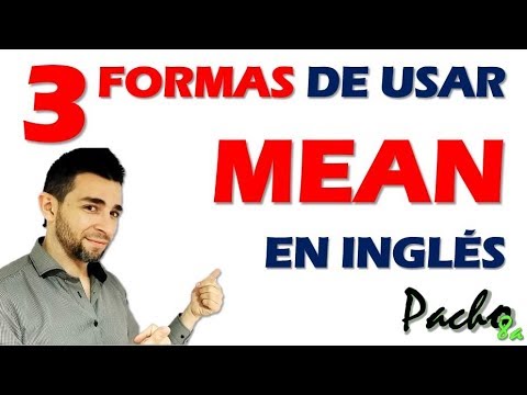 3 formas básicas de usar MEAN en inglés | Clases inglés