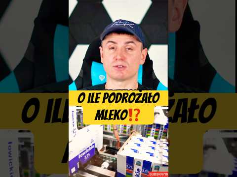O ile podrożały ceny mleka⁉️#informacje #pieniądze #biznes #finanse #gospodarka #mleko #inflacja
