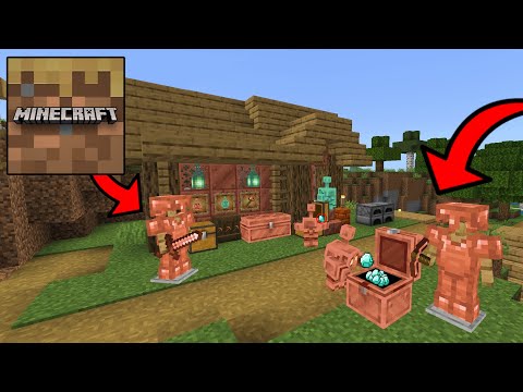 Minecraft Trial - How to get NEW copper GOLEM & NEW copper ARMOR (Secret COPPER cave on SPAWN!!)