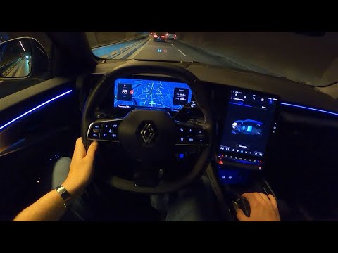 2023 Renault Austral Alpine [1.2 Hybrid, 200 HP] Night POV Test ride #100