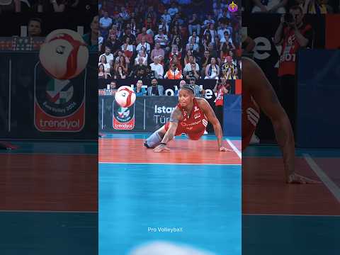 Melissa Vargas Pulls Off a HEROIC Volleyball Save! 🔥 #youtubeshorts