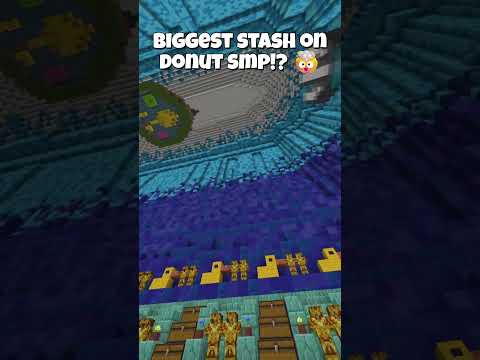 BIGGEST STASH ON DONUT SMP?!?!? #donutsmp #minecraft #massive