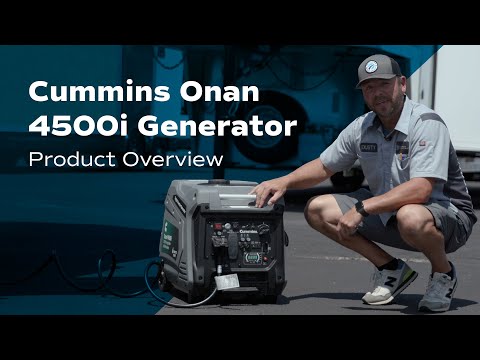 How to use the Cummins Onan 4500i gas powered generator - Product Overview.